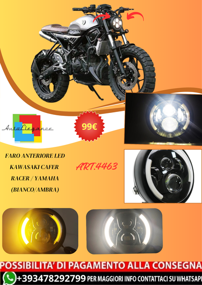 💫ART.4463 Faro Anteriore LED da 7,5 pollici per Kawasaki Cafer Racer / Yamaha💫