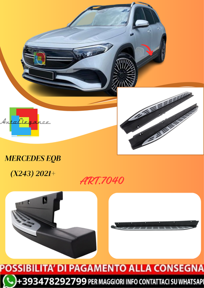 💫ART.7040 Pedane Laterali in Alluminio per Mercedes EQB (X243) 2021+💫