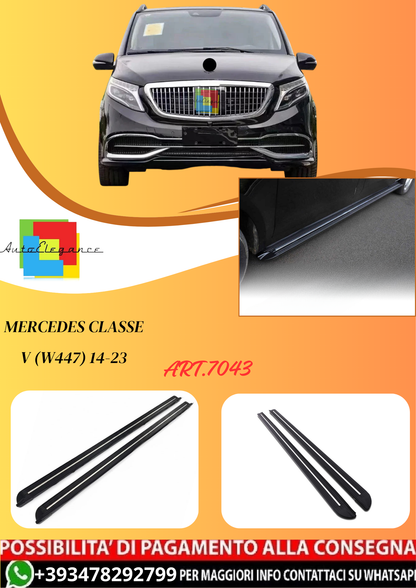 💫ART.7043 Pedane Laterali in Alluminio per Mercedes Classe V (W447) 14-23💫