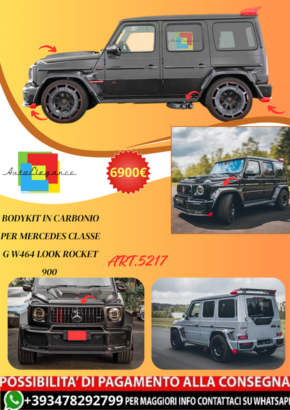 💫ART.5217 Bodykit In Carbonio per Mercedes Classe G W464 Look Rocket 900💫
