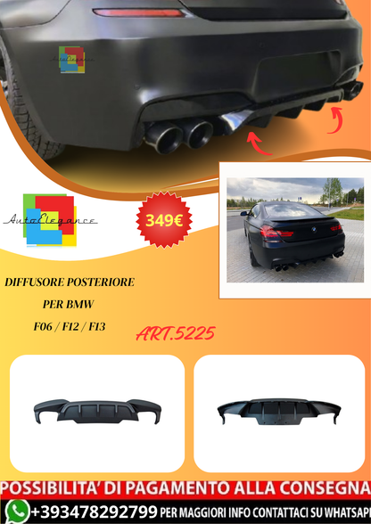 💫ART.5225 Diffusore Posteriore per BMW F06 / F12 / F13💫