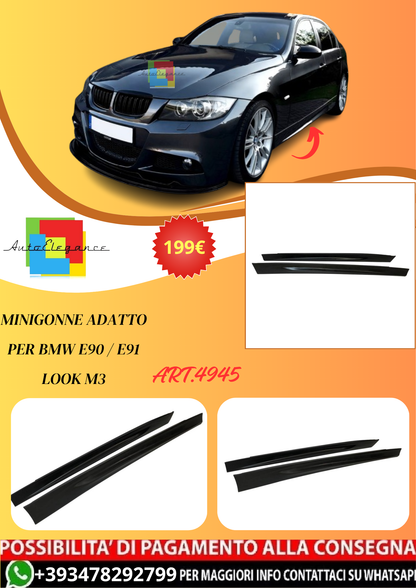 💫ART.4945 Minigonne adatto per BMW E90 / E91 Look M3💫