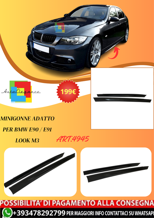 💫ART.4945 Minigonne adatto per BMW E90 / E91 Look M3💫