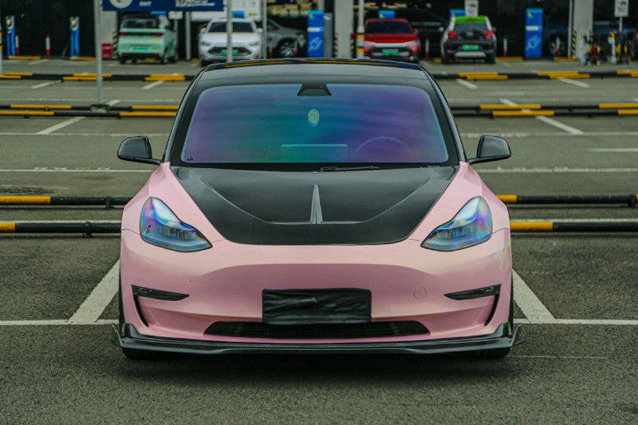 🔥Cofano in alluminio adatto per Tesla Model 3 (2019-2022) Turbo Design🔥