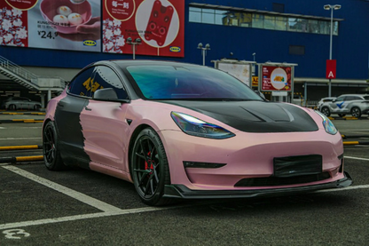 🔥Cofano in alluminio adatto per Tesla Model 3 (2019-2022) Turbo Design🔥