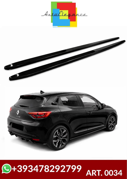 RENAULT CLIO 5 V 2019+ SPLITTER SOTTO MINIGONNE LATERALI ABS NERO LUCIDO 0070