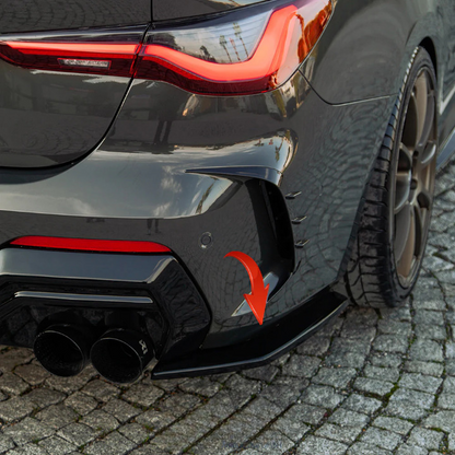 ⭐Rear Side Splitter Suitable for BMW 4 Series Coupe/ G22 M-Pack 20-24⭐ 