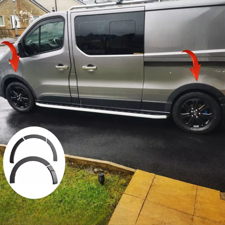 ⭐ PROTEZIONI PORTIERE ADATTO PER Renault Trafic 2014-2018 mit ABE⭐