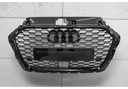 💫ART.3934 Griglia Radiatore per Audi A3 8V2 S-line S3 2017-2020 (Nero Lucido)💫