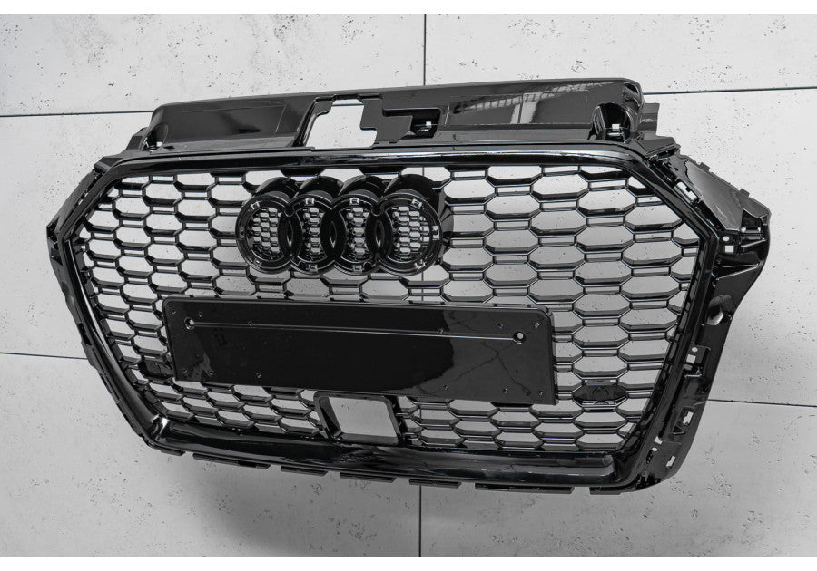 💫ART.3934 Griglia Radiatore per Audi A3 8V2 S-line S3 2017-2020 (Nero Lucido)💫