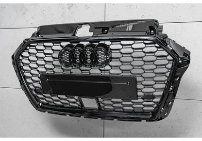 💫ART.3934 Griglia Radiatore per Audi A3 8V2 S-line S3 2017-2020 (Nero Lucido)💫