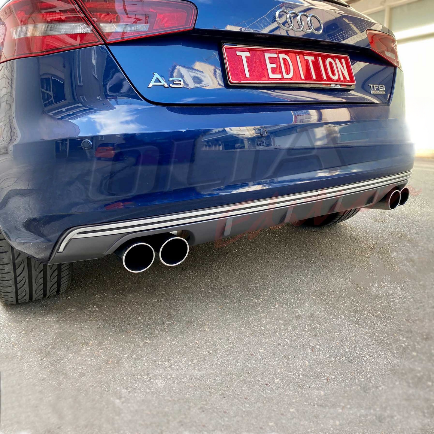 DIFFUSORE POSTERIORE adatto per A3 8V 12-16 TIPO S3 HATCHBACK