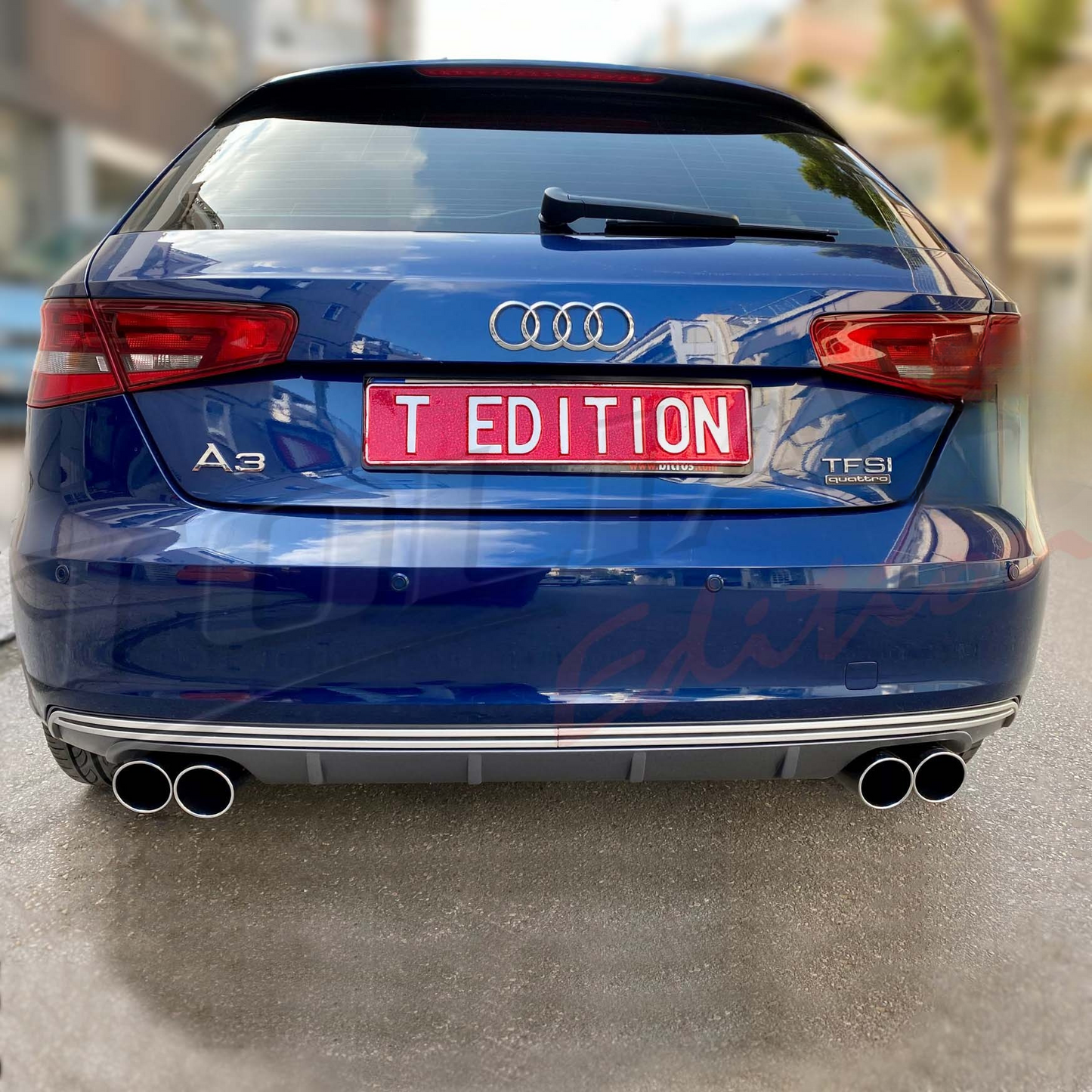 DIFFUSORE POSTERIORE adatto per A3 8V 12-16 TIPO S3 HATCHBACK