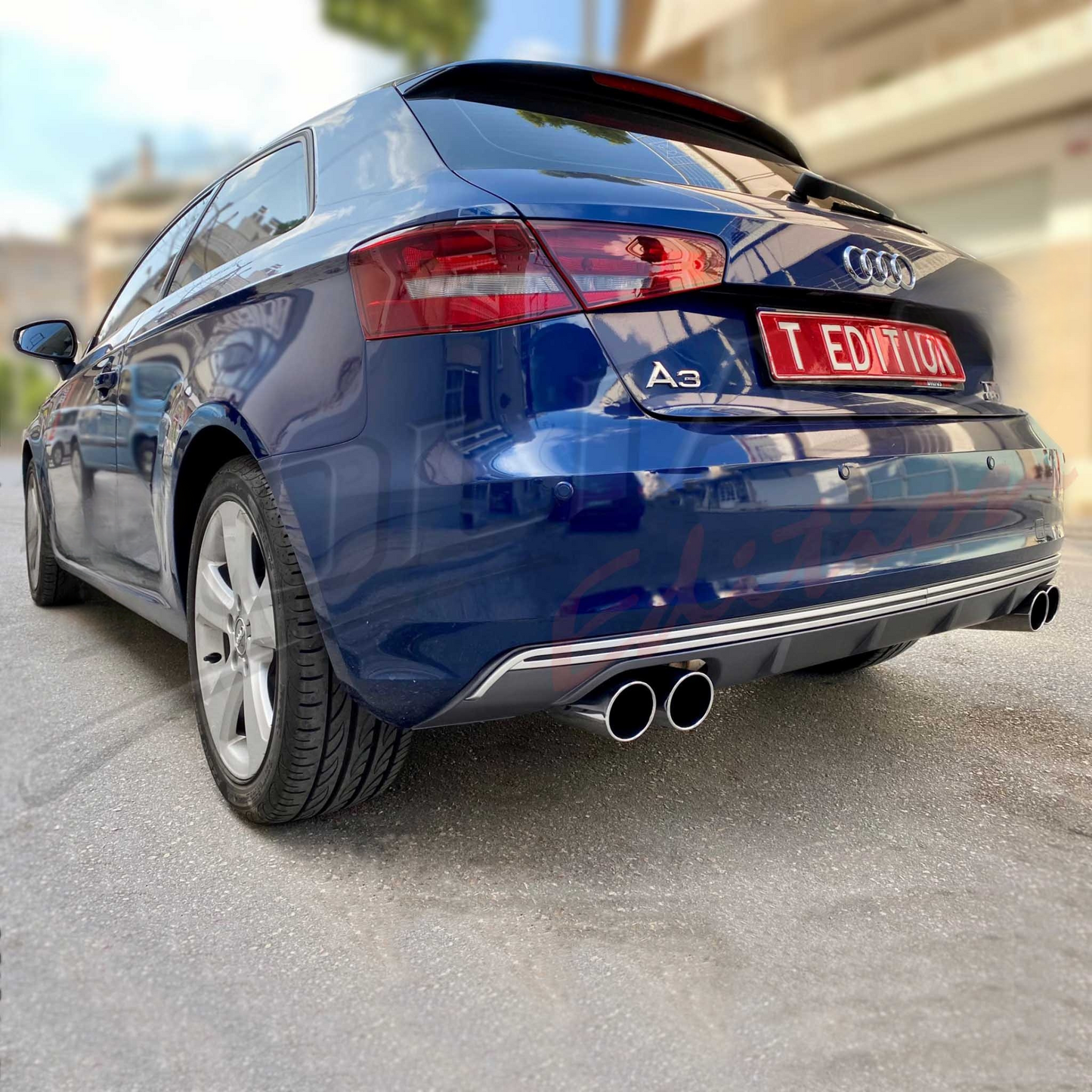 DIFFUSORE POSTERIORE adatto per A3 8V 12-16 TIPO S3 HATCHBACK