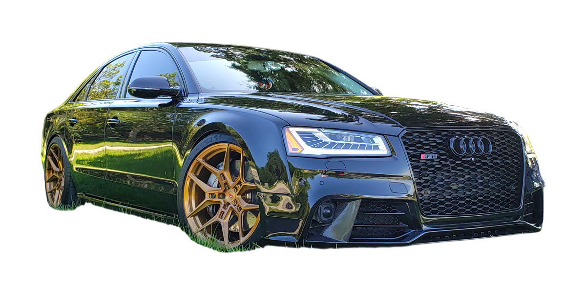 💫ART.4775 Griglia Sportiva Nero Lucido PDC per  AUDI A8 D4 2013-2017💫
