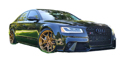 💫ART.4775 Griglia Sportiva Nero Lucido PDC per  AUDI A8 D4 2013-2017💫