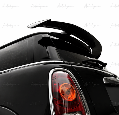 🔥SPOILER PER MINI COOPER F56 F55 JCW R50 R56 03-23 MATERIALE ABS NERO LUCIDO 🔥
