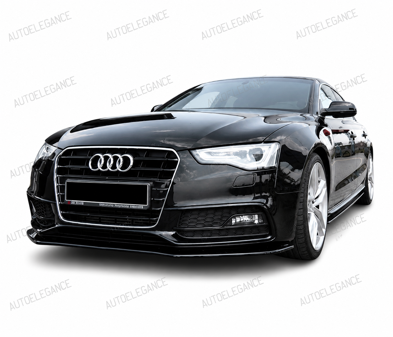 💕ART. 0888 SPLITTER AUDI A5 8T 2011-2016 S-LINE S5 NERO LUCIDO💕