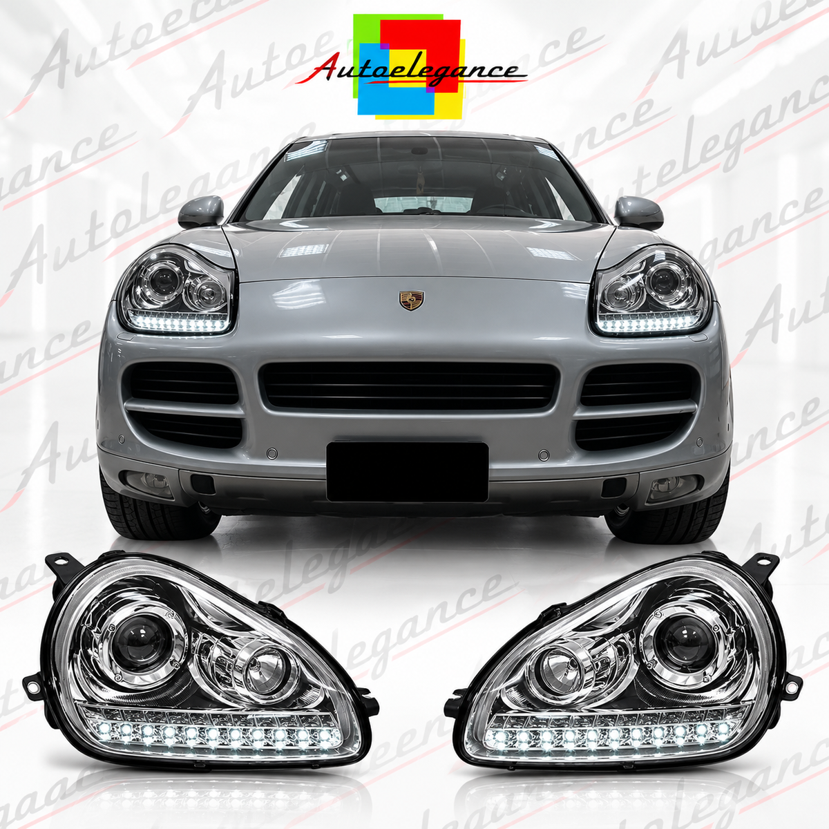 ART.4913 FARI ANTERIORI XENON ADATTO PER PORSCHE CAYENNE 2002-2006