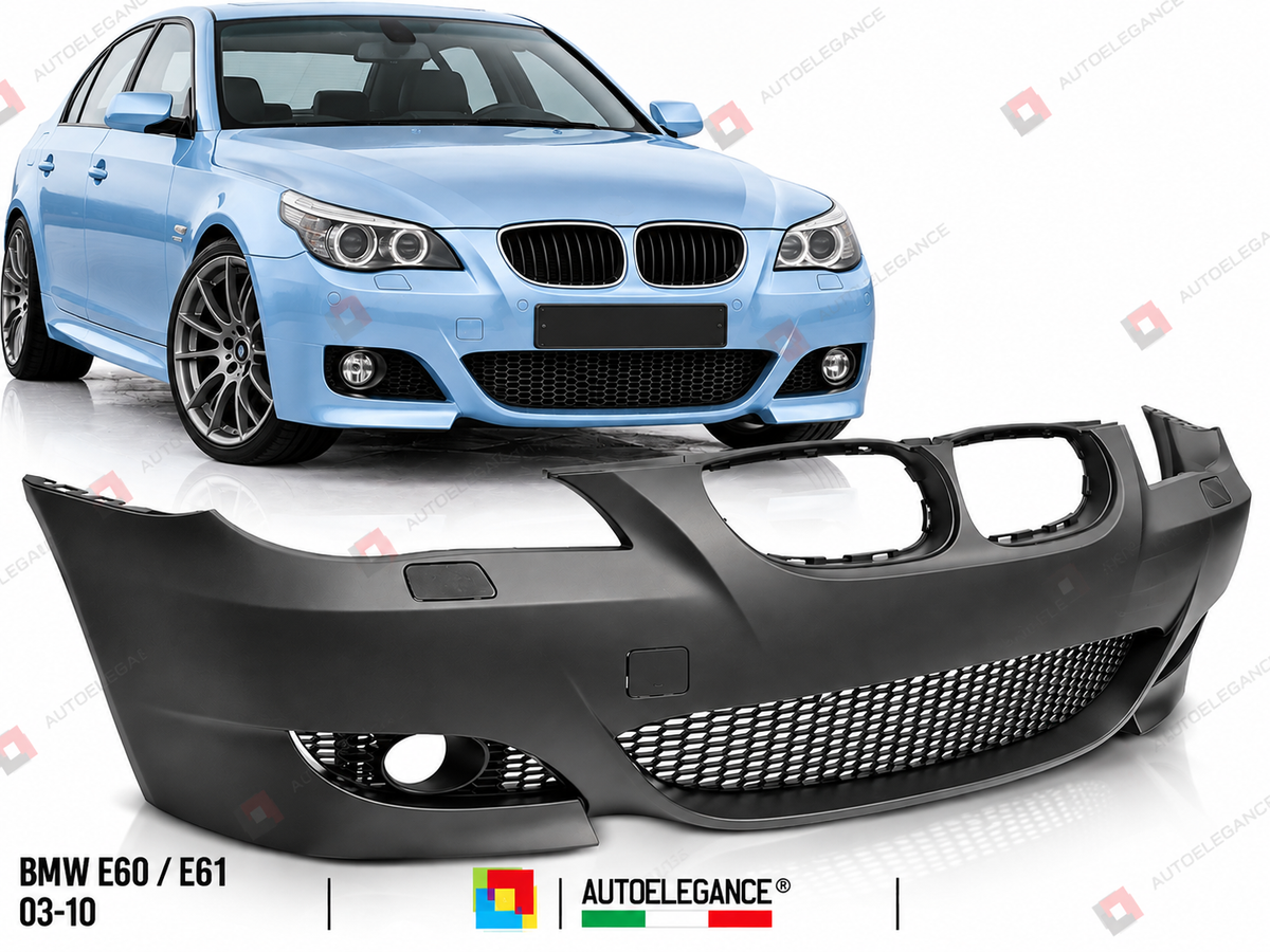 PARAURTI ANTERIORE STILE SPORT PDC ADATTO PER BMW E60/E61 03-10 LOOK M5