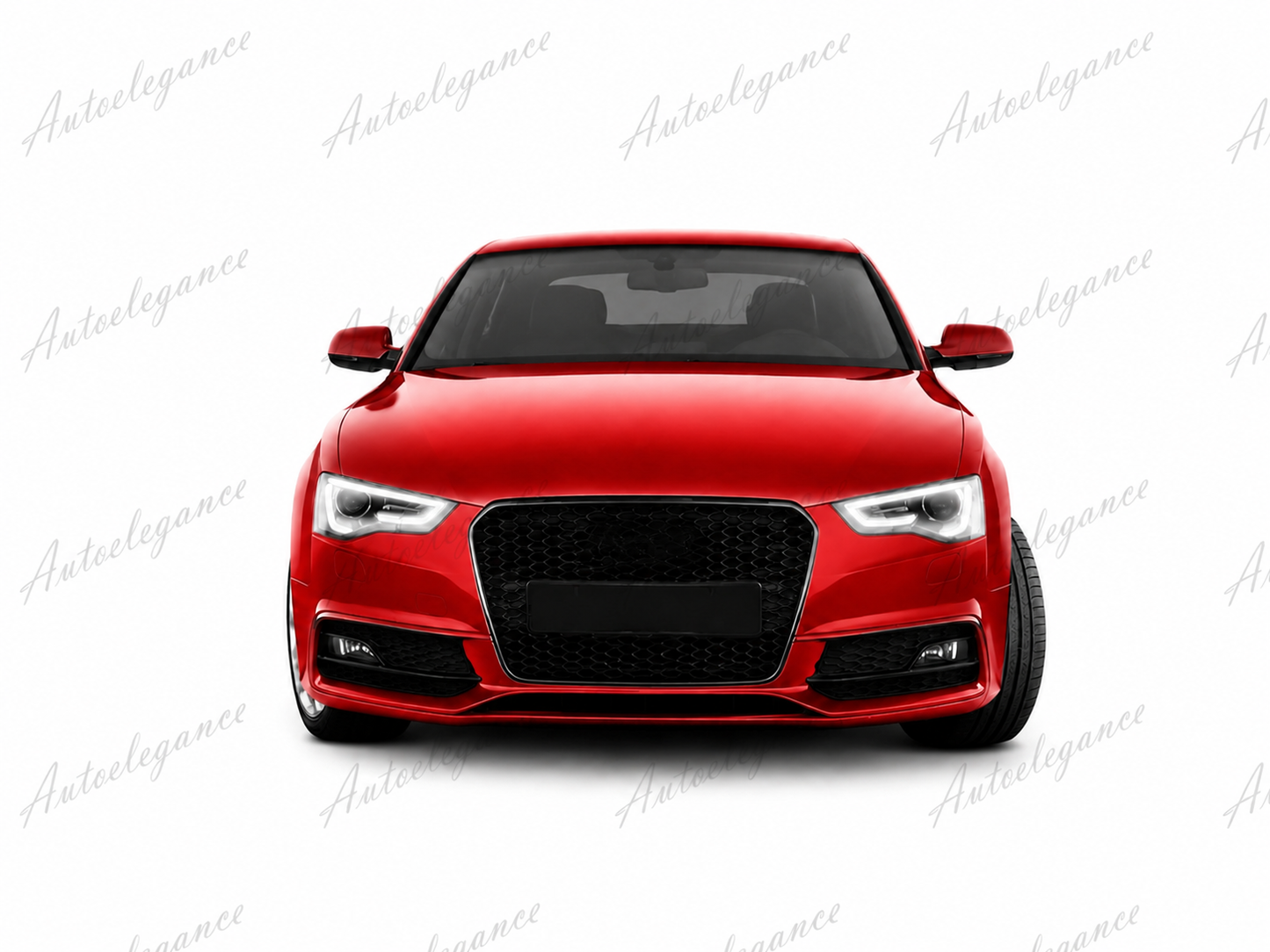 🔥ART.0613 GRIGLIA ADATTO PER AUDI A5 2012-2015 LOOK RS5 BORDO CROMATO🔥