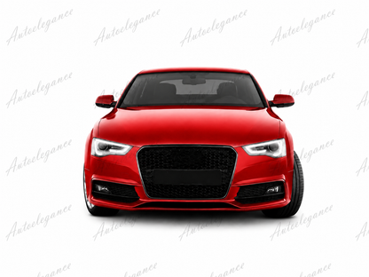 🔥ART.0613 GRIGLIA ADATTO PER AUDI A5 2012-2015 LOOK RS5 BORDO CROMATO🔥