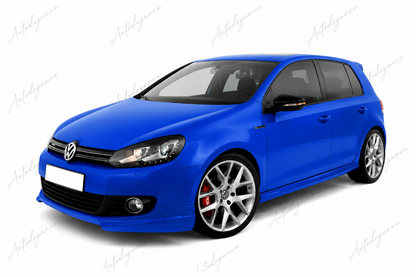 🔥ART.2162 MINIGONNE LATERALI PER VW GOLF 6 VI 08-12 5 PORTE SPOILER LOOK GTI 🔥
