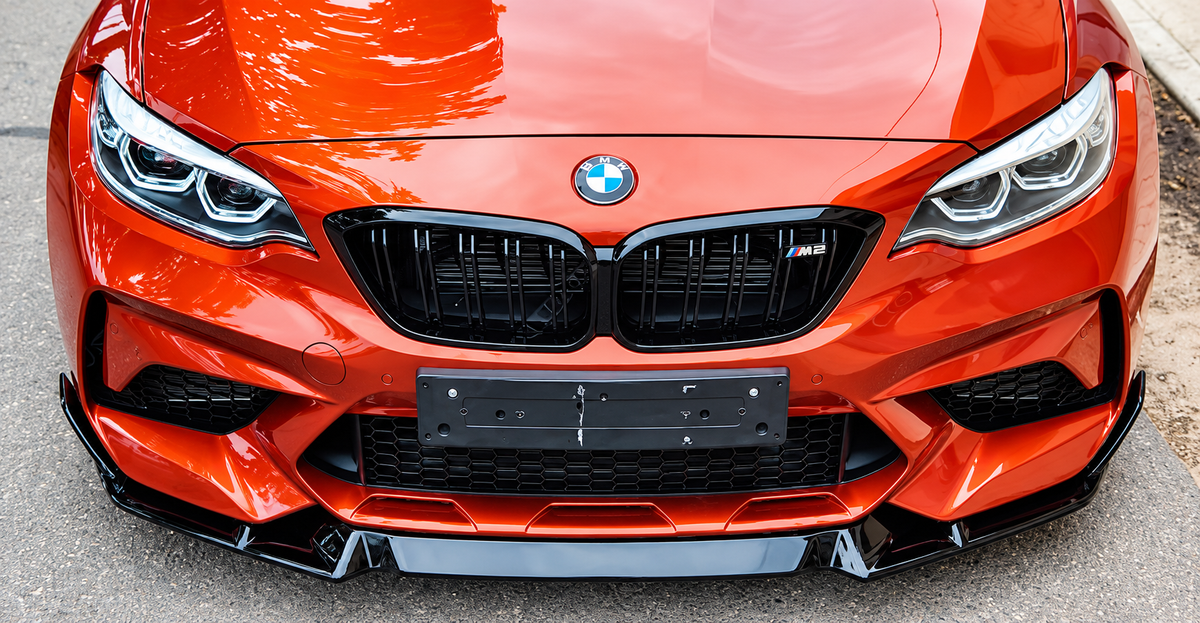 ART.10884 SPLITTER ADATTO PER BMW F87 M2 NERO  LUCIDO