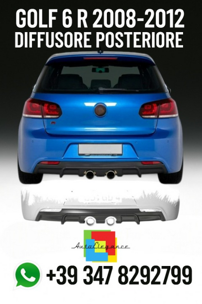 ✨DIFUSSORE POSTERIORE ADATTE PER VW GOLF 6 R✨