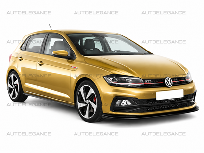 💫ART.0872 SPLITTER ADATTO PER VW POLO AW1 GTI GTD RLINE LOOK NERO LUCIDO💫