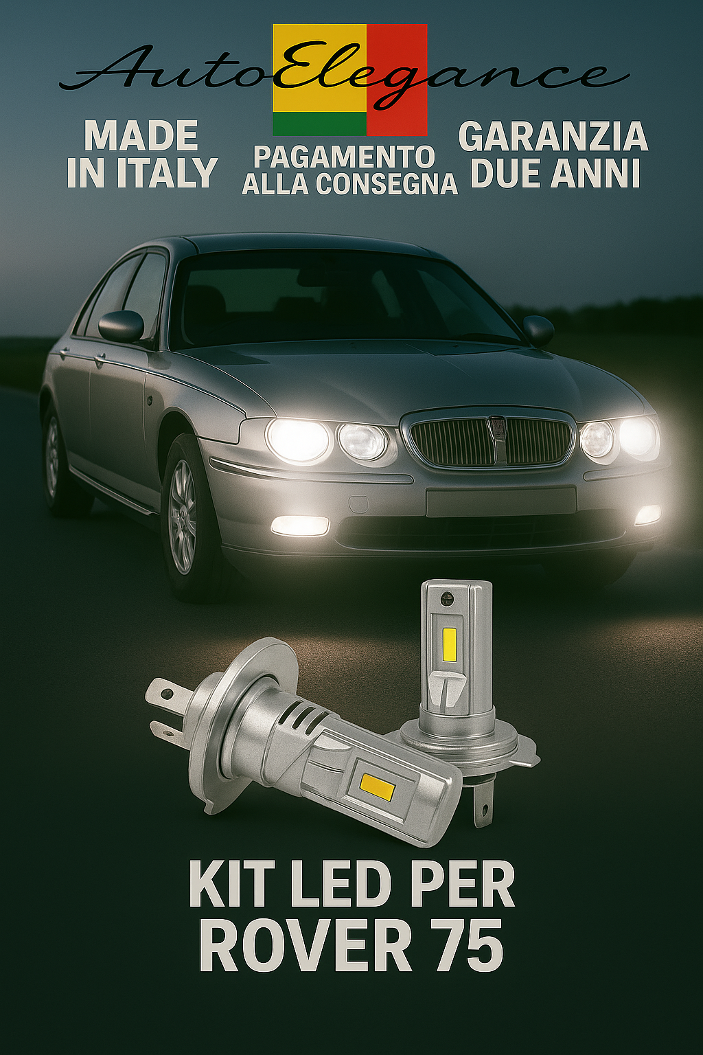 🔥Kit LED H7 6000K Bianchi per Anabbaglianti ROVER 75🔥