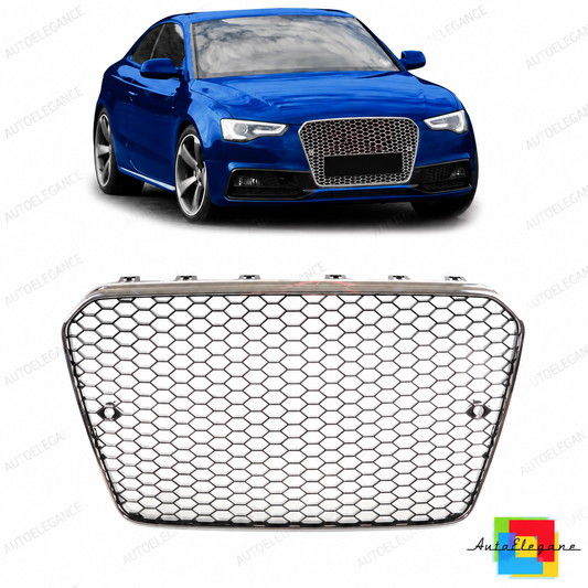 👉Griglia anteriore cromata e nera adatta per Audi A5 8T Facelift 2011-2016👈