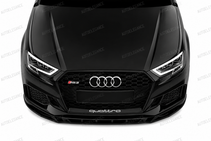 2339⭐Splitter anteriore adatto per Audi RS3 8V Facelift Sportback (2017–2019)⭐