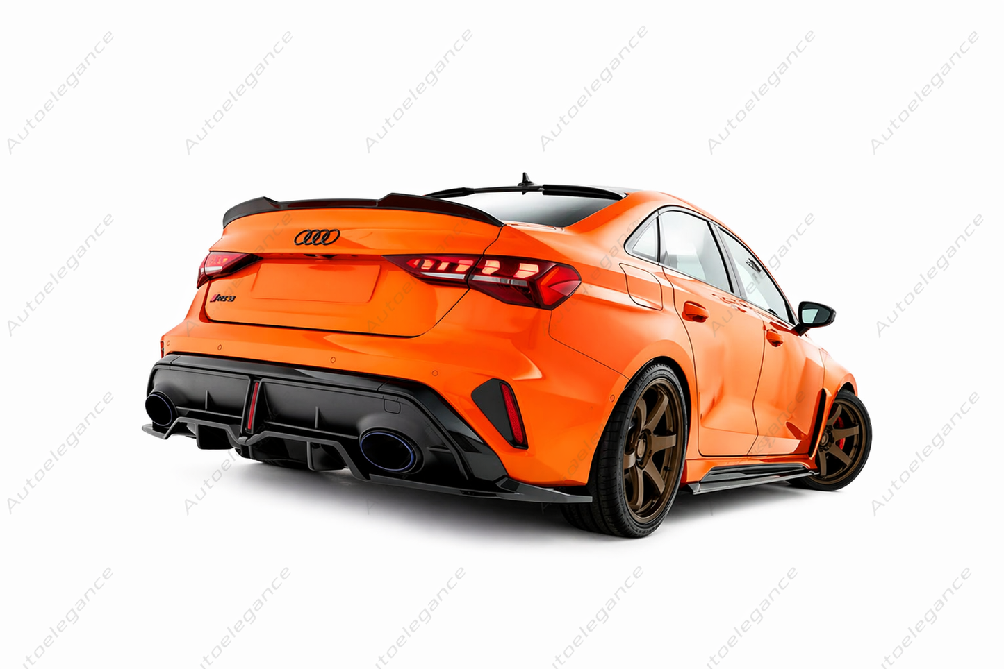 🔥ART.9661 SPLITTER POSTERIORE V.1 ADATTO PER AUDI RS3 BERLINA 8Y FACELIFT🔥