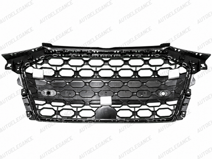 🔥ART.10658 GRIGLIA ADATTO PER AUDI A3 8Y LOOK RS3 NERO 2020 - 2024🔥
