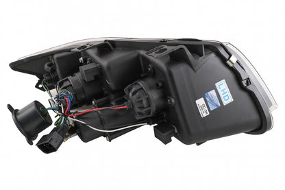 ✔️Fari 3D LED Angel Eyes adatti per BMW Serie 3 E90 E91 2005-2008 LHD Nero