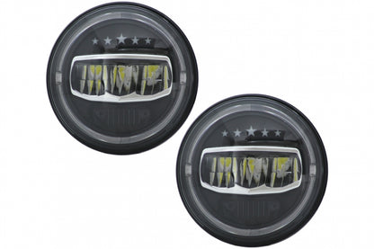 Fari a LED da 7 pollici Angel Eye Halo DRL adatto per Jeep Wrangler JK TJ LJ JL