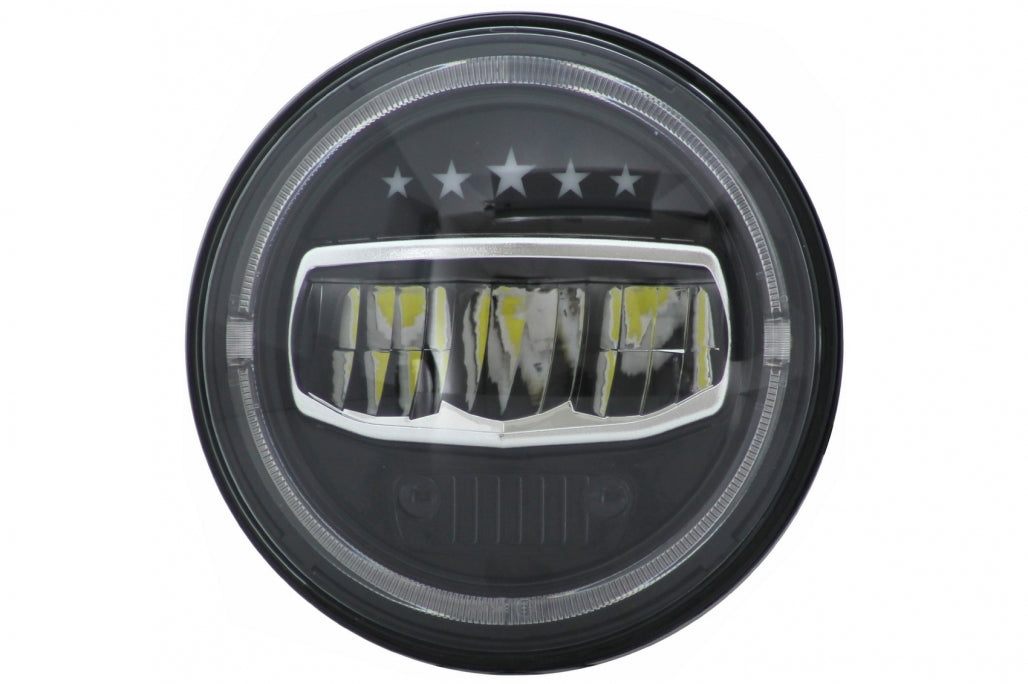 💥Fari a LED da 7 pollici Angel Eye DRL adatti per Jeep Wrangler 97-17💥