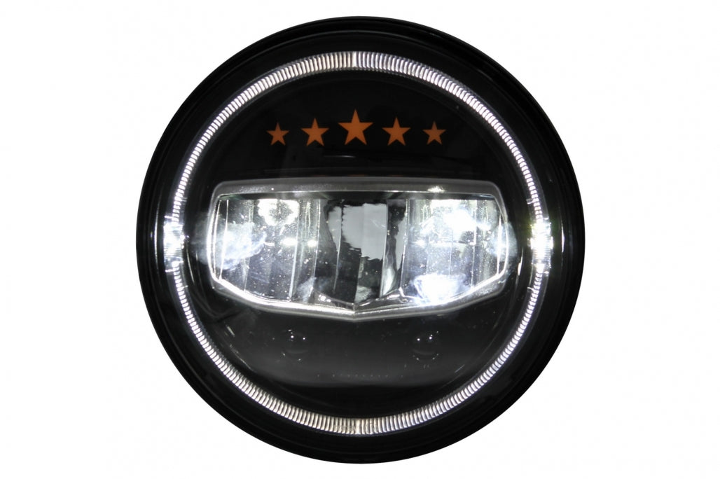 💥Fari a LED da 7 pollici Angel Eye DRL adatti per Jeep Wrangler 97-17💥