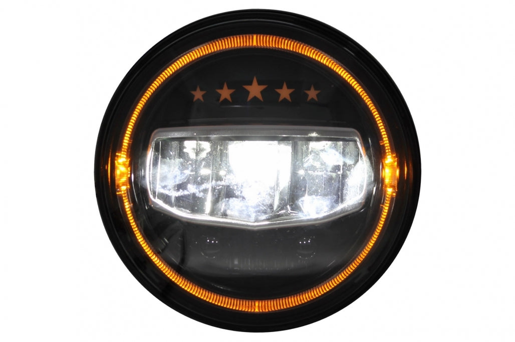 💥Fari a LED da 7 pollici Angel Eye DRL adatti per Jeep Wrangler 97-17💥