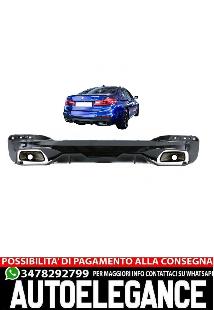 Rear bumper with exhaust tips suitable for BMW 5 Series G30 g38 