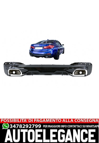 Rear bumper with exhaust tips suitable for BMW 5 Series G30 g38 