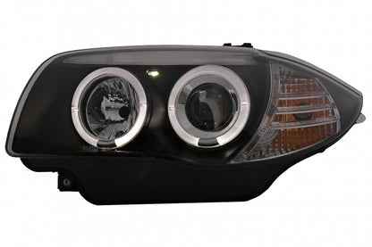 Angel Eyes Fari adatti per BMW Serie 1 E81 E82 E87 E88 (2004-2011) Nero