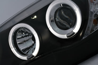 Angel Eyes Fari adatti per BMW Serie 1 E81 E82 E87 E88 (2004-2011) Nero