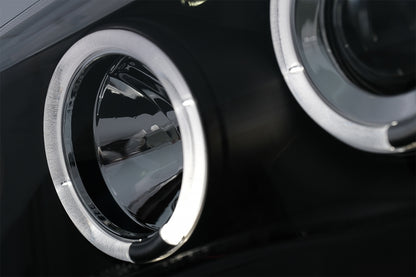 Angel Eyes Fari adatti per BMW Serie 1 E81 E82 E87 E88 (2004-2011) Nero