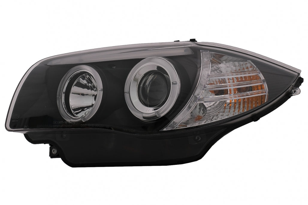 Angel Eyes Fari adatti per BMW Serie 1 E81 E82 E87 E88 (2004-2011) Nero