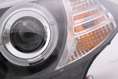 Angel Eyes Fari adatti per BMW Serie 1 E81 E82 E87 E88 (2004-2011) Nero