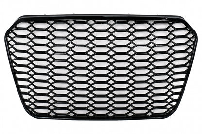 ✨✨Griglia centrale senza badge adatta per Audi A6 C7 4G 11-14 Nero lucido✨✨