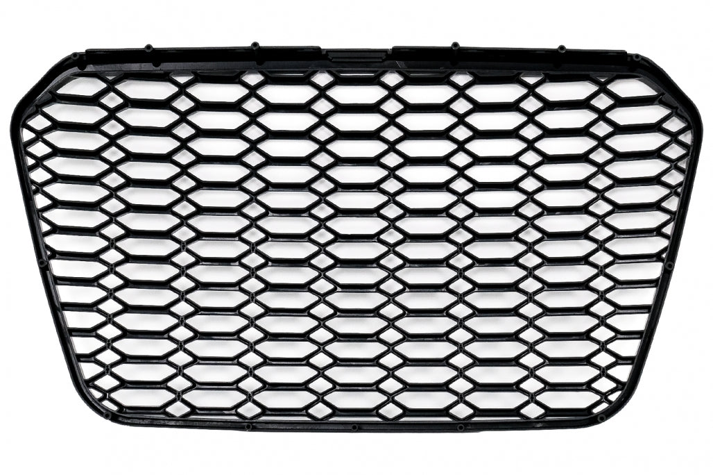 ✨✨Griglia centrale senza badge adatta per Audi A6 C7 4G 11-14 Nero lucido✨✨