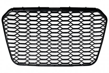 ✨✨Griglia centrale senza badge adatta per Audi A6 C7 4G 11-14 Nero lucido✨✨